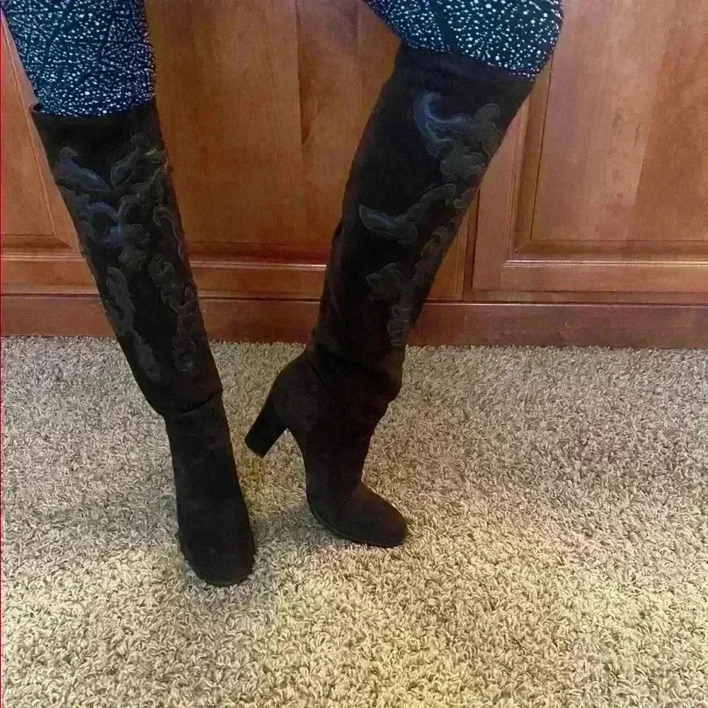 Prada Brown Suede Boots - Picture 6 of 7
